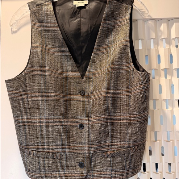 Jason Wu Jackets & Blazers - Jason Wu Plaid Button Vest Sz Small